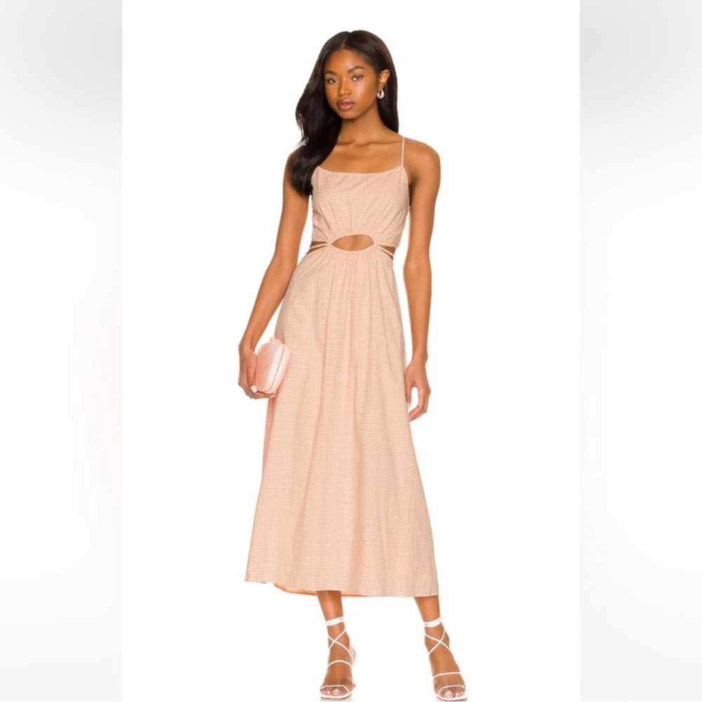 Line & Dot Harmony Cut-out Midi Dress